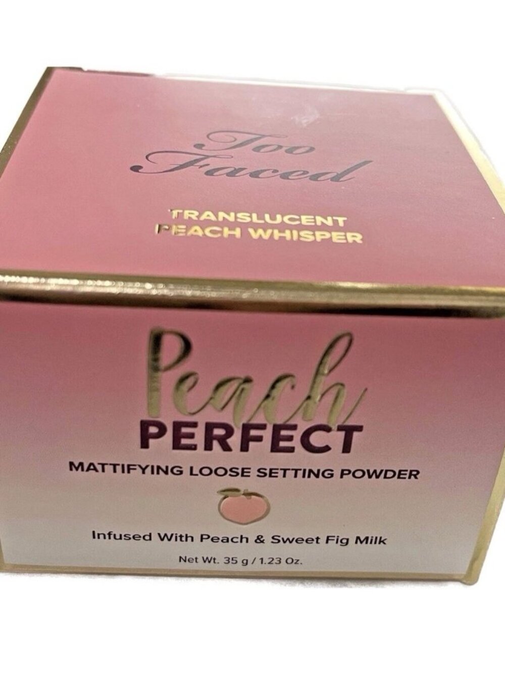 Too Faced Peach Perfect Mattifying Loose Setting Powder Net Wt 35g/1.23 oz
